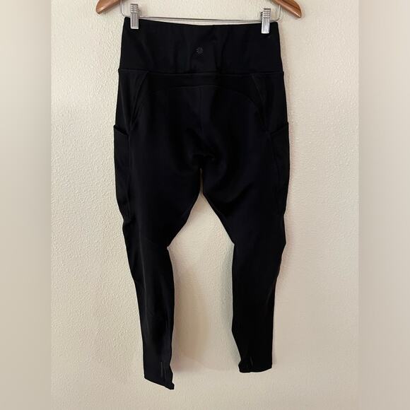 Athleta Black High Rise Sleet Traverse Tights Leggings MEDIUM - Picture 6 of 10